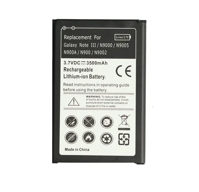 Ciszean 3500mAh B800BC/BE/BU/BZ Сменный аккумулятор для Samsung Galaxy Note III 3 N9000/W N900/A N9002 N9005 N9006 N9008
