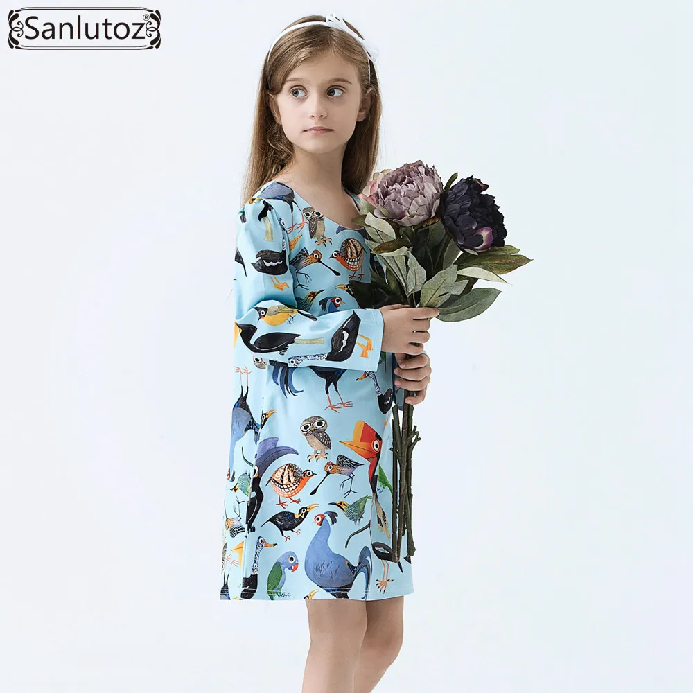 Платье для девочек детская зимняя одежда брендовая с рисунком платье принцессы