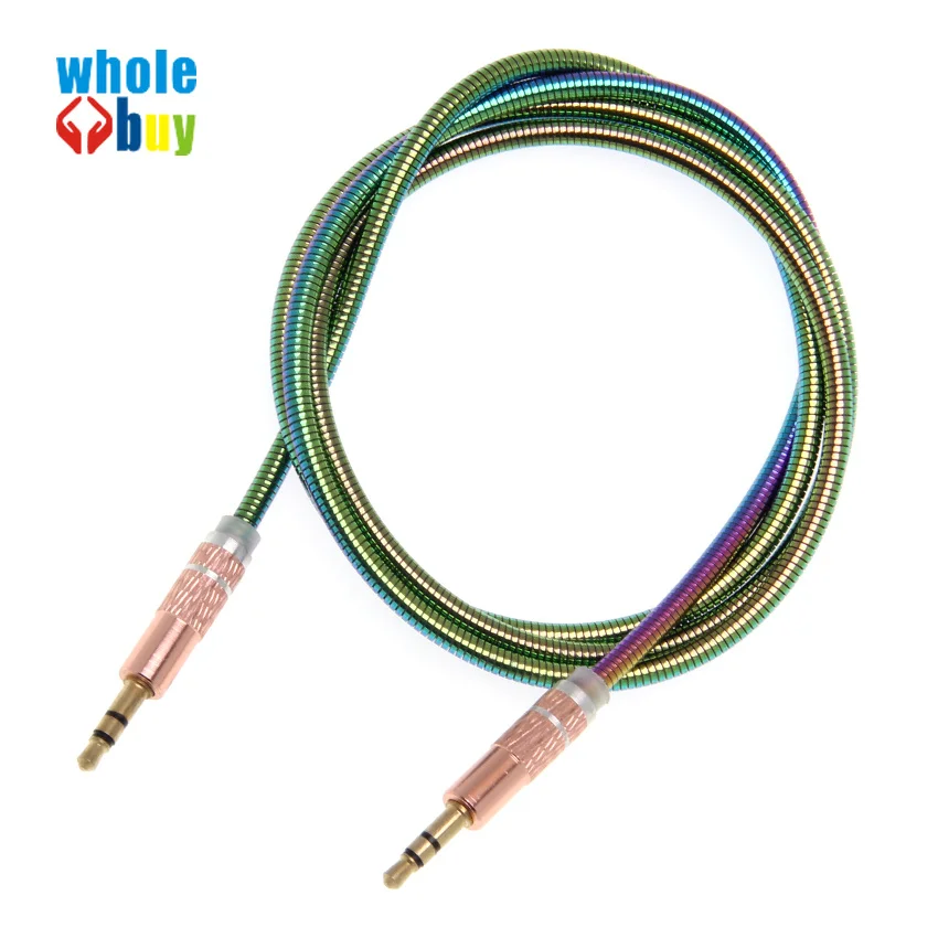 3.5mm Gradient color Audio Cable Male to Cloth Aux For iPhone Car Headphone Speaker Wire Line 200pcs/lot | Электроника