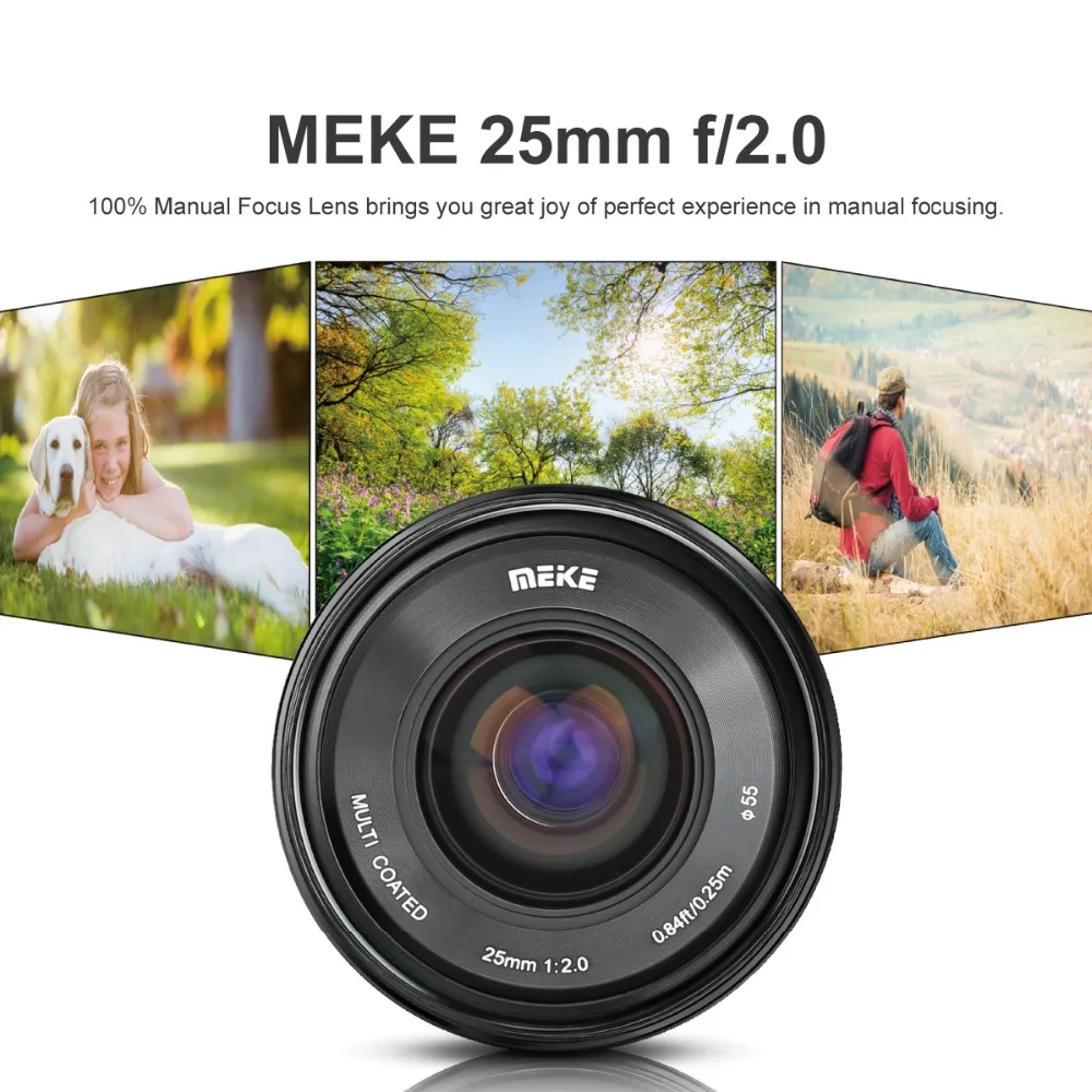 Meike 25 мм f/2 0 объектив с низким искажением ручной фокусировки для камер Fujifilm XT1 XT2 XT20