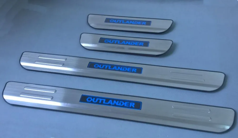 С синий светодиодный Высокое качество нержавеющей стали скребок/порога для