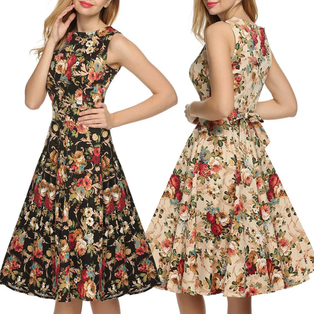 Торжественное платье для женщин Элегантный 2019 Лето старинная страна рок повязки