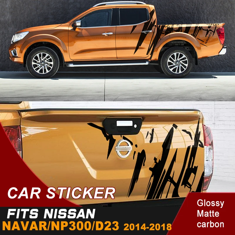 3 шт. виниловые наклейки для кузова NISSAN NAVARA NP300 D23 2014 2015 2016 2017 2018|Наклейки на