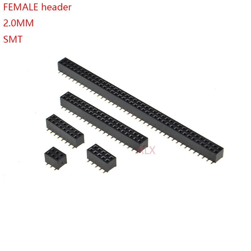 10 шт. SMD SMT 2*2/3/4/5/6/7/8/9/10/12/16/20/40/ PIN двухрядный штыревой разъем 2 0 мм шаг гнездо разъема