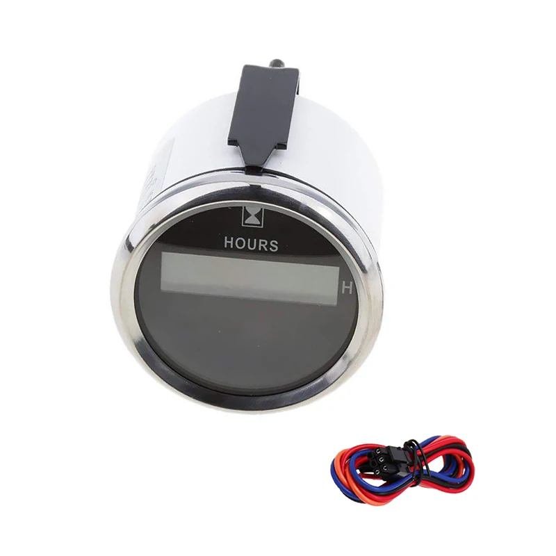 Marine Boat Yacht Outboard Engine Digital Hour Meter Gauge 9-32V 52mm 2 Inch 316L Bezel | Автомобили и мотоциклы