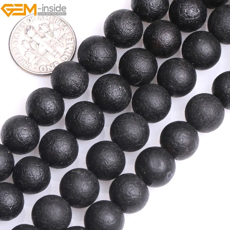 Natural Round Black Frost Matte Agates Beads For Jewelry Making 15inches 8-14mm DIY Jewellery FreeShipping Wholesale Gem-inside | Украшения