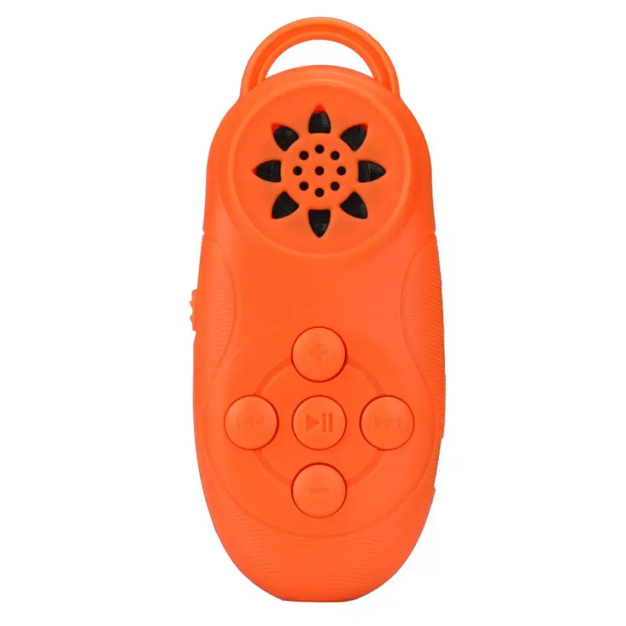 Модный портативный зеркальный мини USB цифровой Mp3 музыкальный плеер с поддержкой 16 Гб SD TF карты стильный дизайн спортивный компактный - Цвет: Цвет: желтый