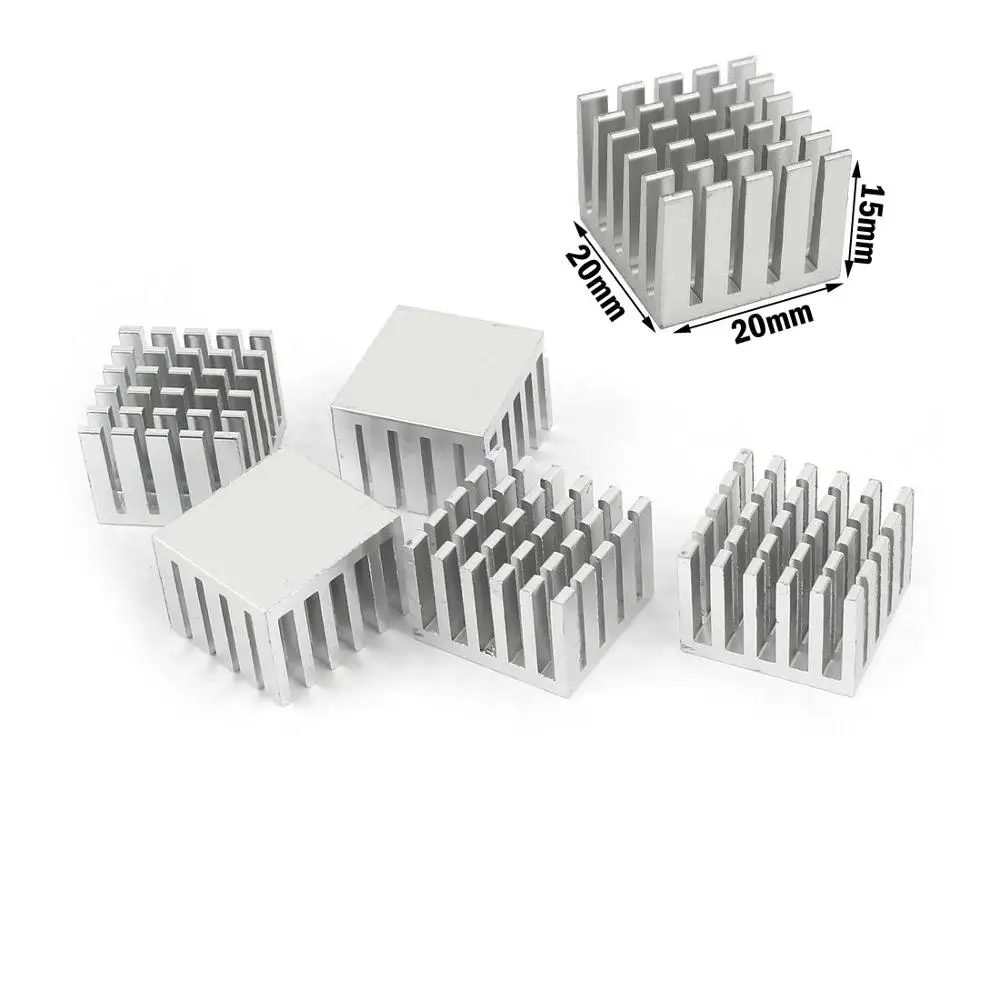 Алюминиевый экструдированный охладитель Gdstime 30 шт. 20x20x15 мм для ЦП IC ПК