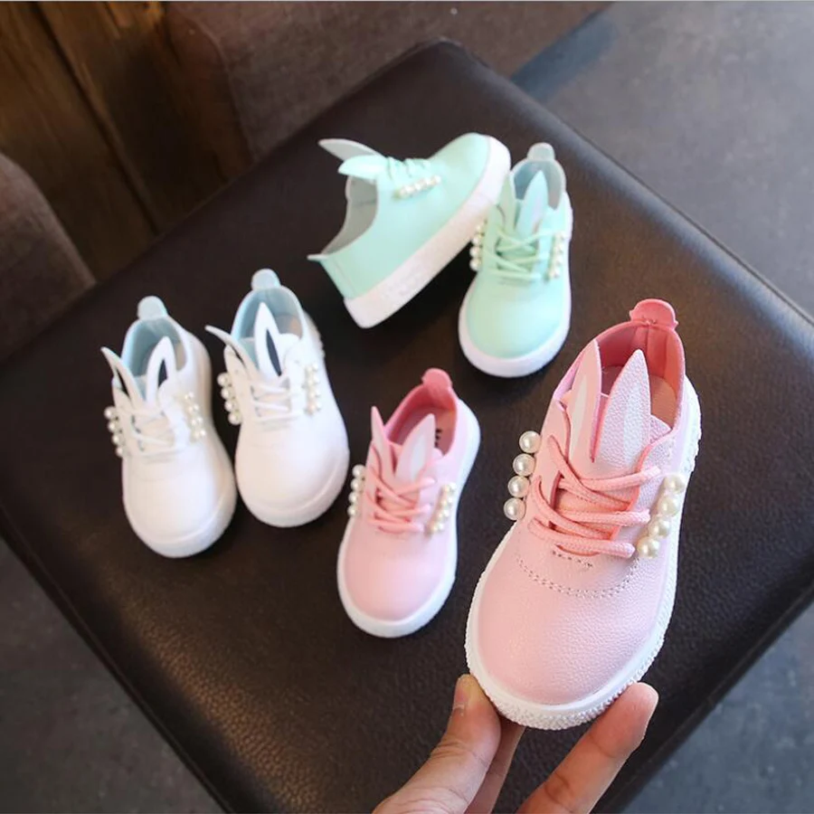 Kids Cute Casual Shoes Baby Toddler Girls Fashion beading Children Princess Soft Flat Child Sneakers New | Детская одежда и обувь