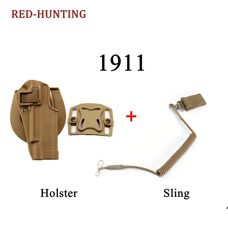 Новая тактическая страйкбольная кобура 1911 с пистолетом слинг адаптер MOLLE сумка