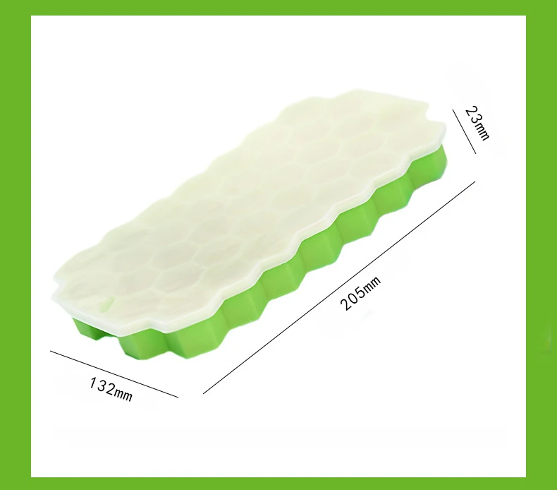 Honeycomb Shape Ice with Cover 37 Cubes Ice Tray Mold Storage Containers ice tray mold Kitchen Accessories GYH