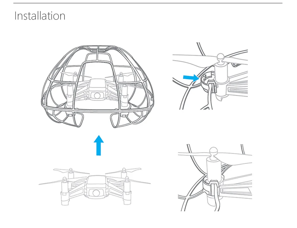 PGYTECH защита пропеллера для DJI Tello сферический защитный светильник 360 полная Защита протектор Tello аксессуары для дрона