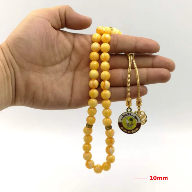 Новое поступление значок Катара из смолы Tasbih 33 66 99 шариков мусульманский мибаха