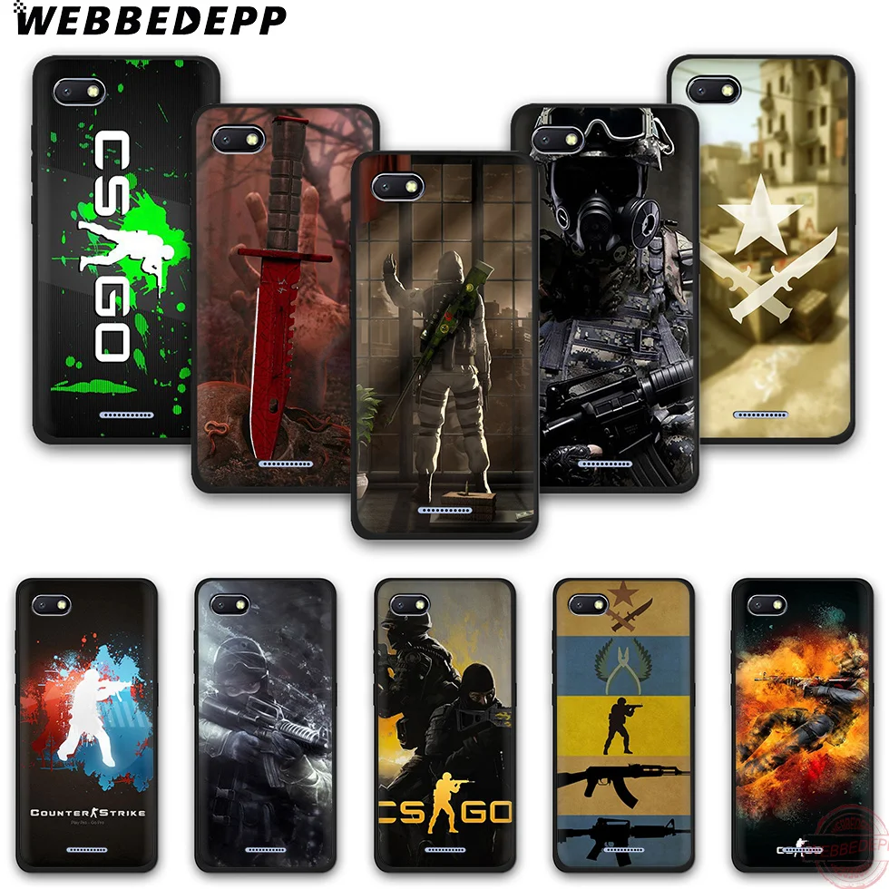 WEBBEDEPP Counter-Strike CS TPU Phone Case for Redmi Note 6Pro 7Pro 4A 4X 5 5A 6A 8A 7 S2 note 8 |