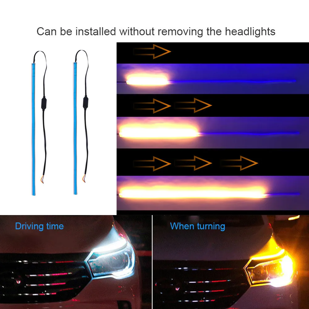 Симпатичный + водонепроницаемый супер яркий дневной светильник токарный сигнал