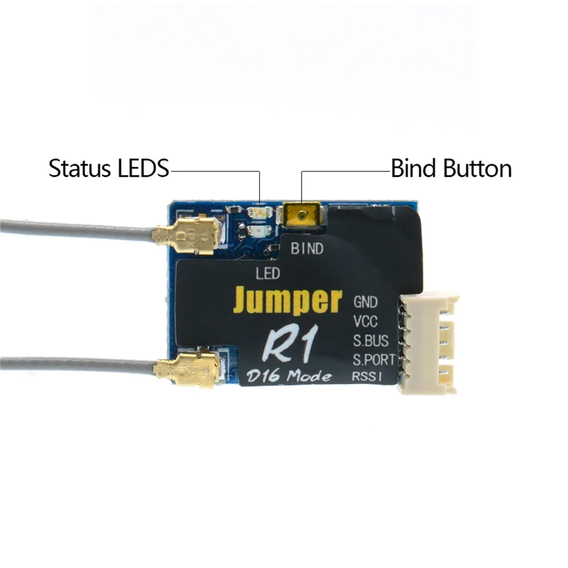 Мини-приемник Jumper R1/R1F/R8 16CH Sbus для T16 Pro Plus Frsky D8/D16 протокол режим радио пульт