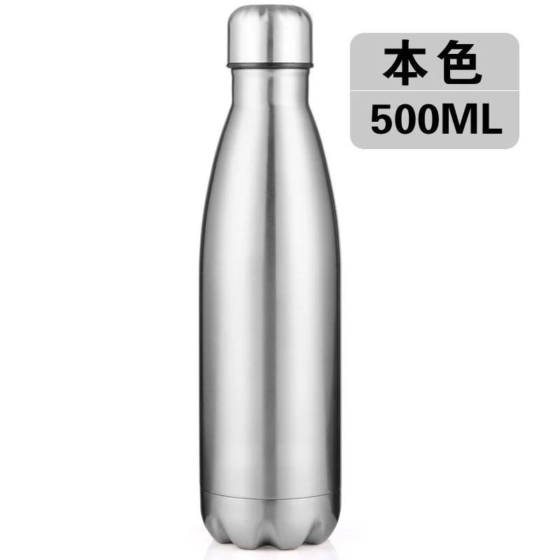 Light Face 350 мл емкость из нержавеющей стали, теплоизолирующая чайник для сохранения пули чашка для использования на ходу бутылка для напитков Вакуумная чашка подарок заказной логотип надписи - Цвет: Light Face