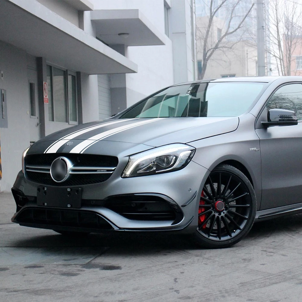 Капот полоса Графический Гуд наклейки на автомобиль для Mercedes Benz C GLA GLC CLA45 AMG W176 C117
