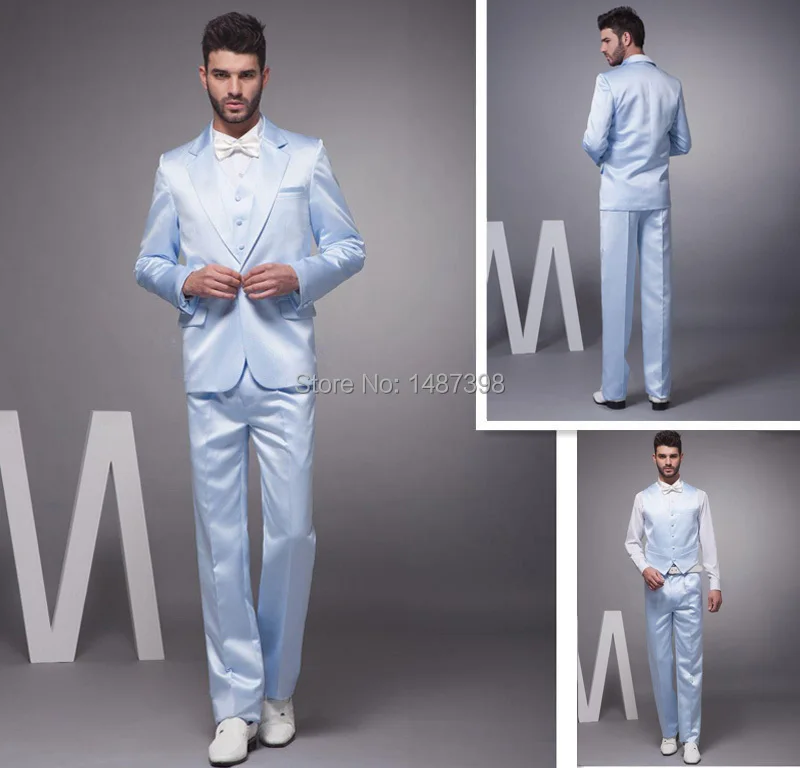 2016 модные мужские костюмы романтичный смокинг на одной пуговице с карманами из