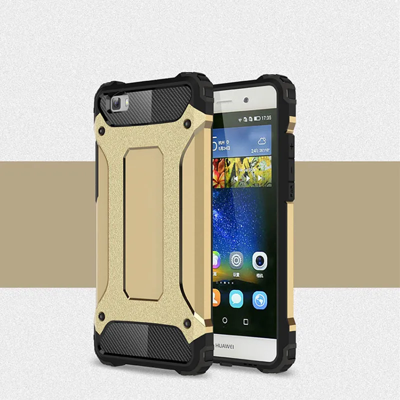 Gold Противоударный прочный защитный чехол для huawei P20 Lite P30 Pro Чехол P10 P9 Honor 8X9 mate 20 Lite 10 Pro Чехол s P Smart PC чехол Man - Цвет: Gold