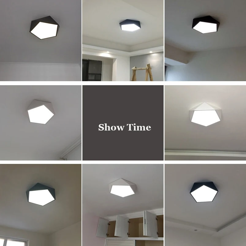 

LED Home Lighting Modern Led Ceiling Lights Bedroom Light Fixture Diamond Style Acrylic Lampshade Kitchen Ceiling Lamp 110-240V