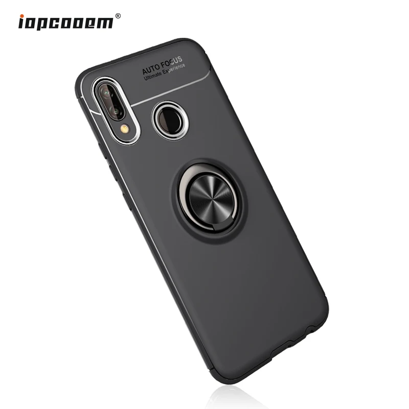 Чехол для Huawei Honor Play роскошный Магнитный кольцевой кронштейн на полный чехол