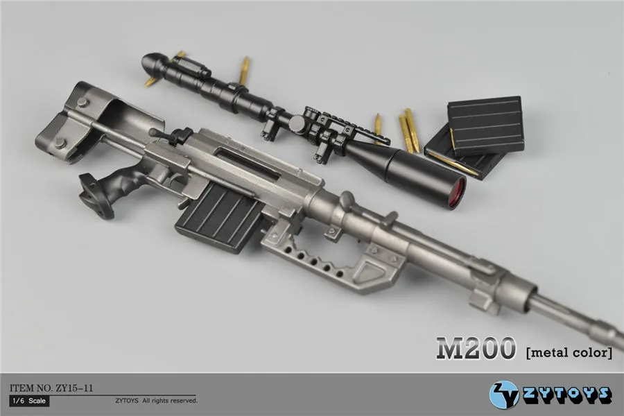 За послепродажное 1/6 весы M200 Снайпер модель винтовки ZY15 11 черного листового