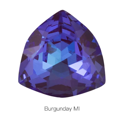 burgundy MI Необычные камни Fat T-riangle Шитье с металлической основой K9 стеклянные стразы с кристаллами для одежды декоративная брошь для изготовления - Цвет: burgundy MI