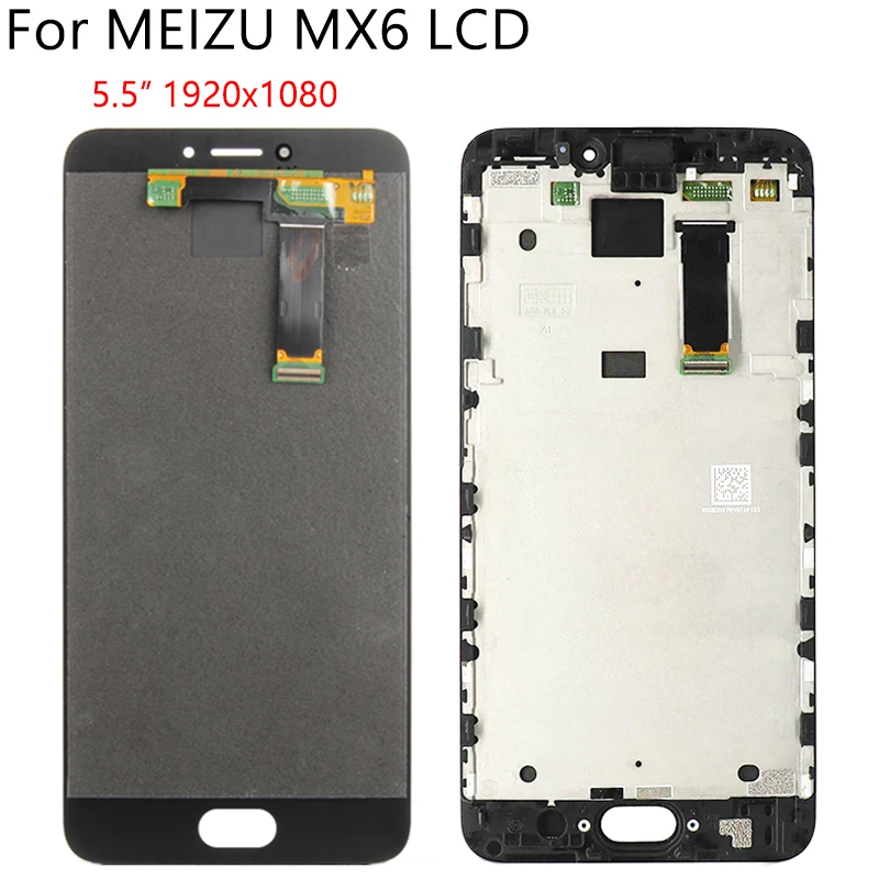 5," ЖК+ рамка для MEIZU MX6 ЖК-дисплей кодирующий преобразователь сенсорного экрана в сборе запасная часть Протестировано без битых пикселей