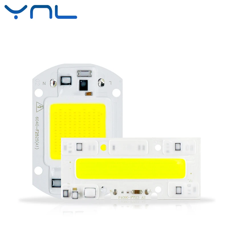 YNL COB светодиодный светильник 20 Вт 30 50 70 100 высокой мощности YXT Вход IP65 220 В Smart IC для