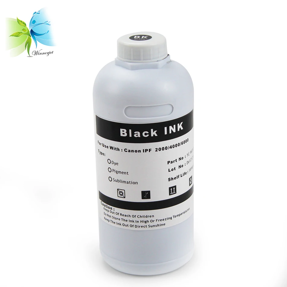 Winnerjet 12 цветных пигментных чернил для принтера Canon imagePROGRAF pro 500|pigment ink|ink for canonink printer
