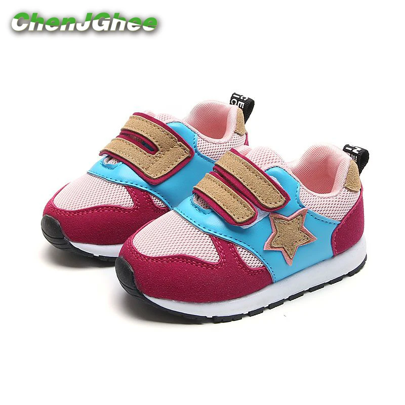 Mumoresip Toddler Kids Shoes Fashion Soft Breathable Baby Boys Girls Sneakers Children Sports Running Air Mesh With Stars | Детская