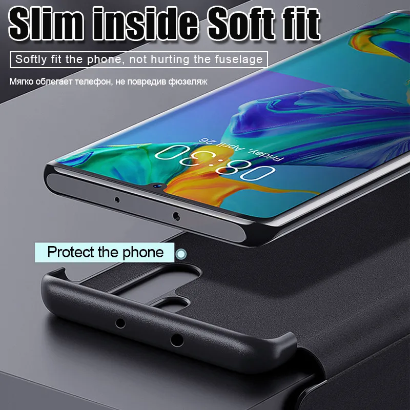 Luxury Leather Flip Phone Case Cover The For Huawei P30 P20 Lite Shockproof Pro Honor 8x Smart View |