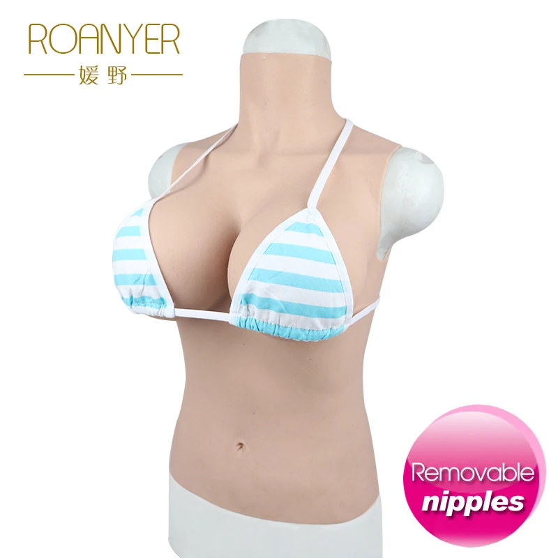 Roanyer Трансвестит съемные соски силиконовые искусственные груди для