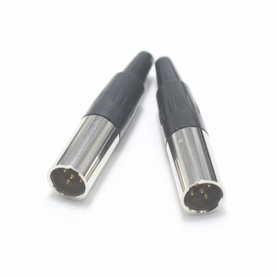 EClyxun 1 шт. Mini XLR 3 4 5 6 Pin штекер маленький Аудио Микрофон Разъем для MIC пайки