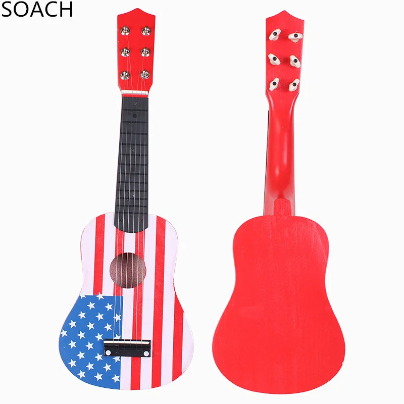 SOACH Ukulele детские игрушечные Гитары Струны типа детской гитары, музыкальные инструменты раннее учебное укулеле Рождественский подарок