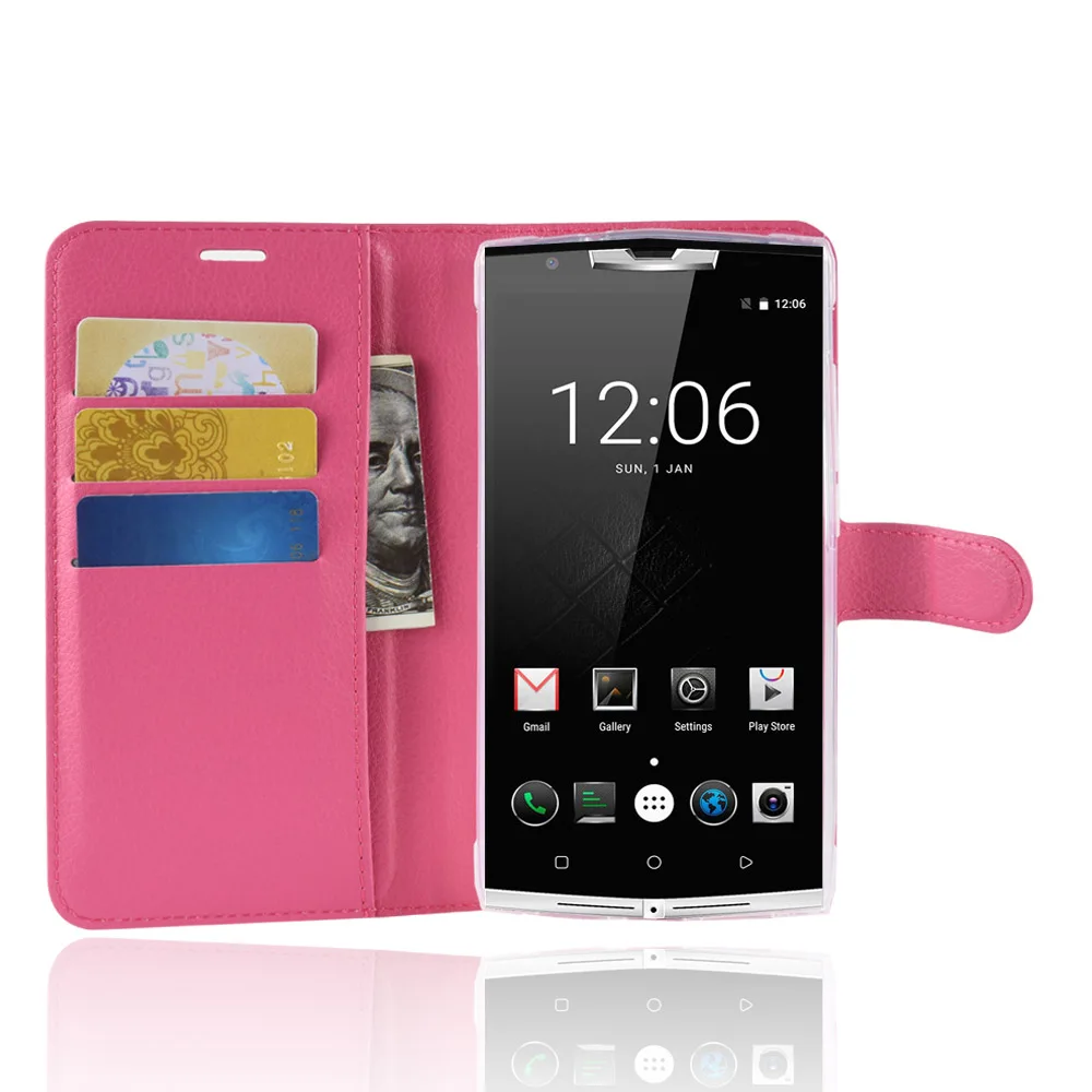 Чехол K10000Pro K10000MAX для Oukitel K10000 Pro MAX, чехол-кошелек с отделением для карт, с узором из личи, черный, Oukitel 10000 MAX