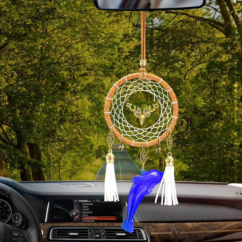 Подвесная подвесная подвеска с маленькими дельфинами украшение Ловец снов