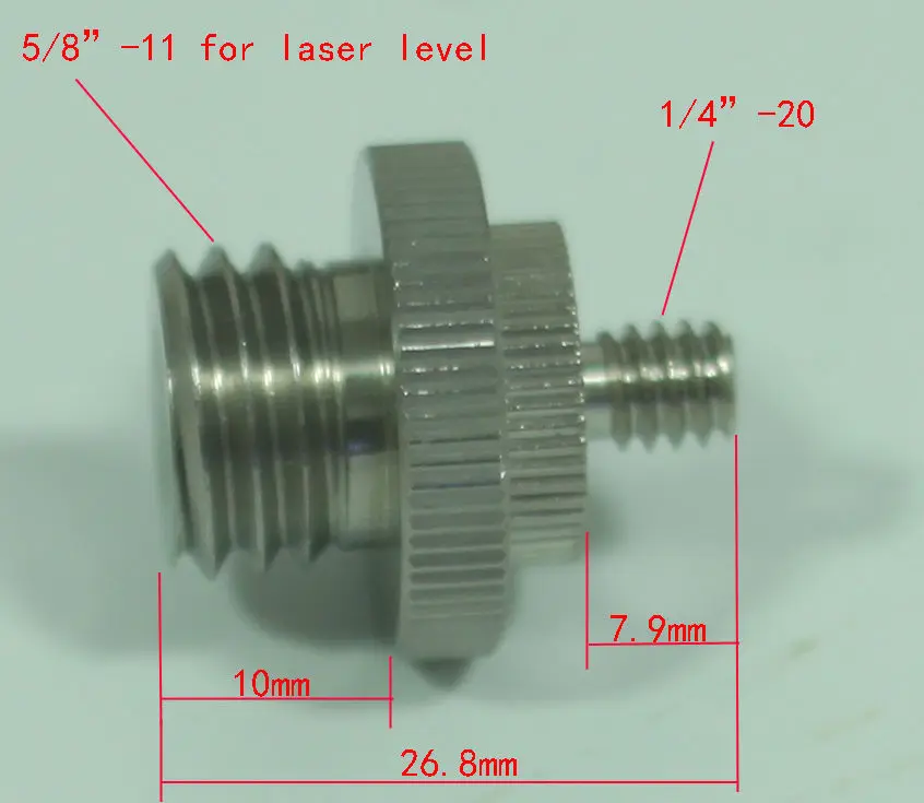 1/4 &quot 20 до 5/8&quot 11 резьбовой двойной мужской металлический адаптер Блок fr лазерный