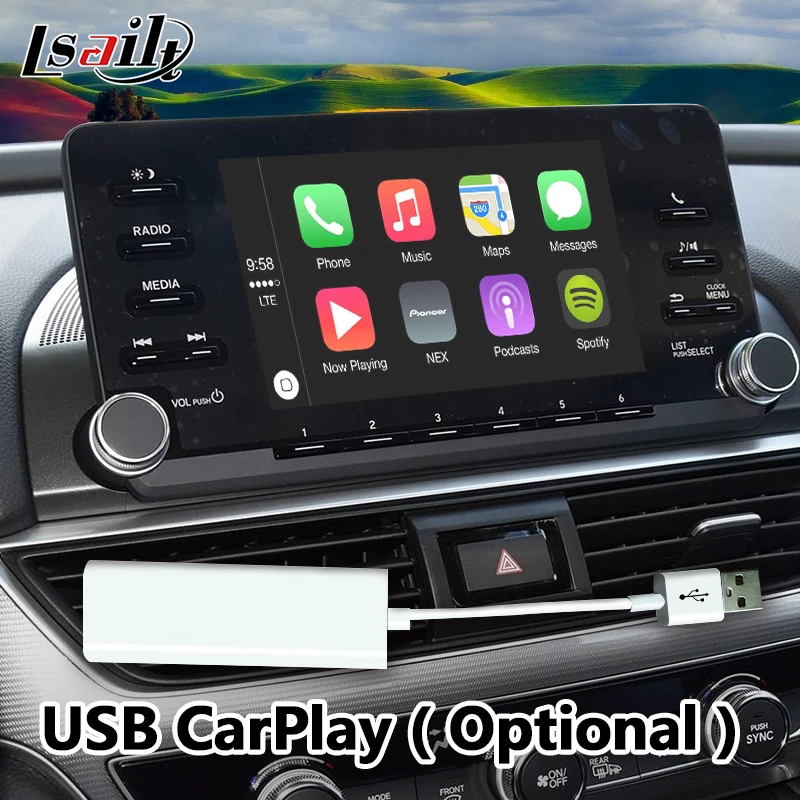 Все в одном подключи и работай Android GPS навигатор для 2018 Honda Accord встроенный