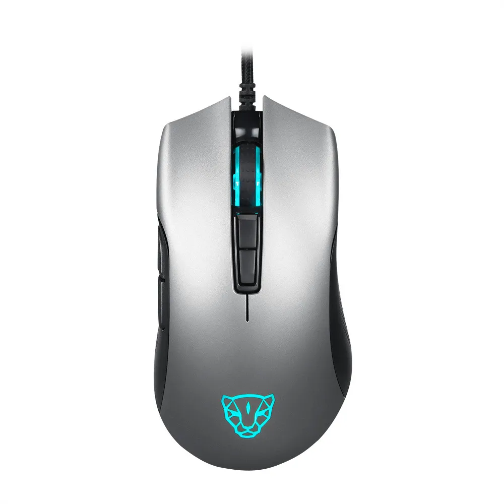 Motospeed новая V70 Проводная игровая мышь Silve Option подсветка 12000 dpi Регулируемая электронная Спортивная профессиональная мышь проводная USB MS