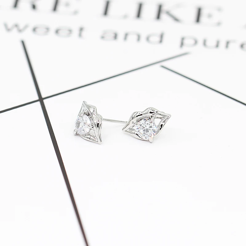 Имеют сладкий поцелуй сексуальные губы Для женщин Jewelry со стразами Лидер продаж