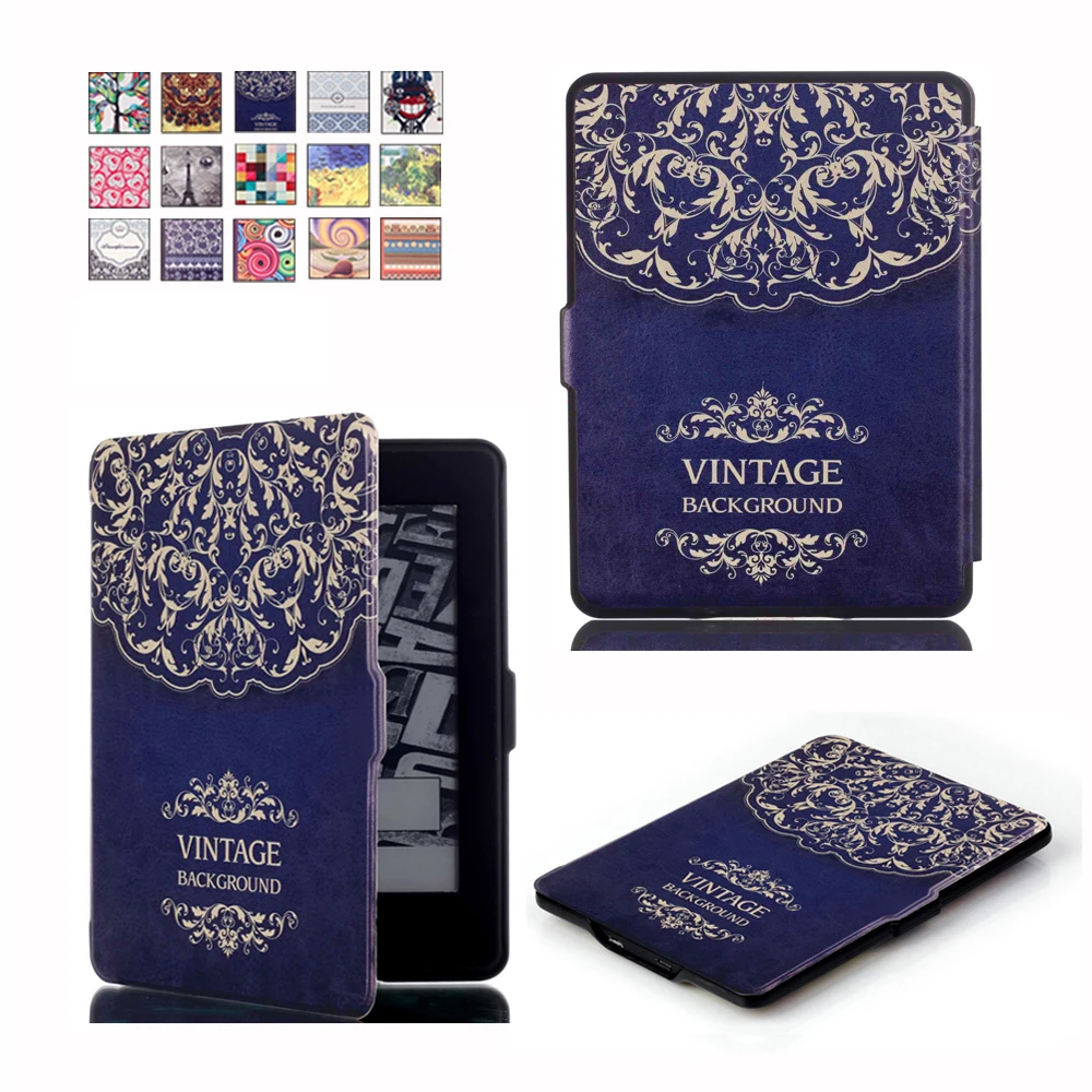 Кожаный чехол для Amazon Kindle Paperwhite крышки планшет сна Smart Cover Paperwhite1 2 3 6th поколения