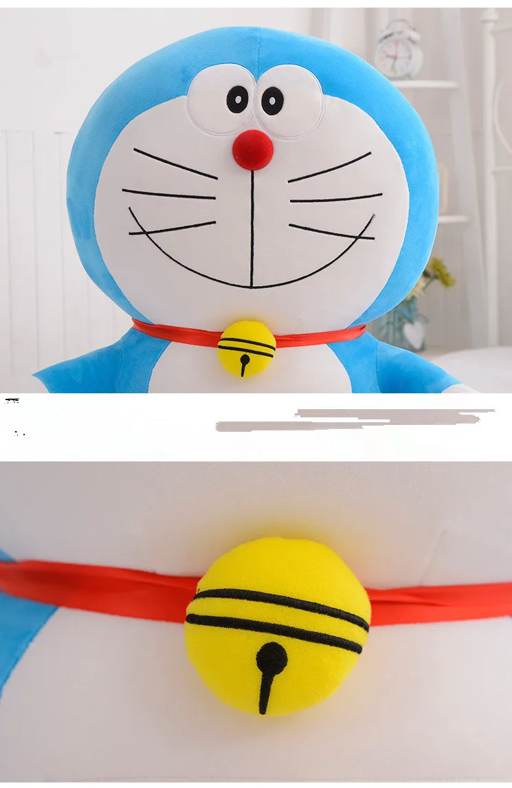 48 см, 68 см гигантские большие японский Doraemon фигурка, плюшевая игрушка мягкая кукла кошка чучело игрушки Детская кукла на день рождения подарок