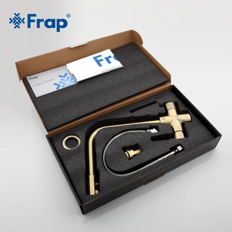 Новый Бронзовый кухонный кран Frap Seven Letter Design с поворотом на 360 градусов и функцией