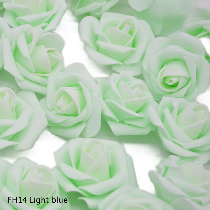 light green 4 см DIY розы ручной работы дома свадебные декорации цветок 30 шт Искусственные розы головы Скрапбукинг искусственные поддельные цветы - Цвет: light green