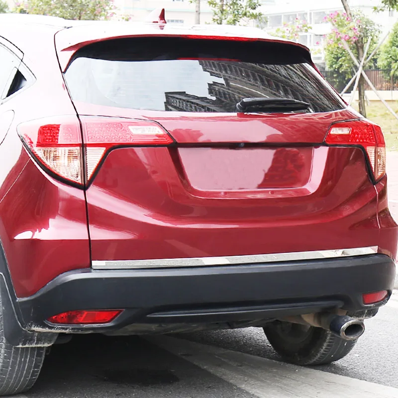 Для Honda HR-V HRV Vezel хромированная Задняя Крышка багажника, задняя крышка для ворот, дверная полоса, защитная рамка, Формовочная рамка, Стайлинг