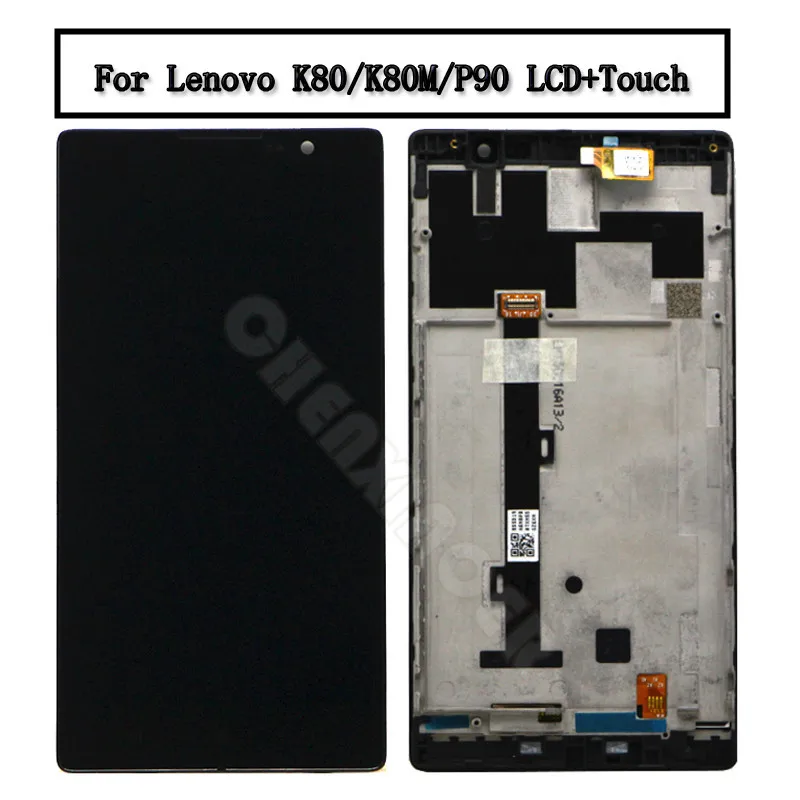 For 5.5&quot Lenovo K80 K80M P90 LCD Display+Touch Screen Digitizer Assembly With Frame Display Replacement | Мобильные телефоны и