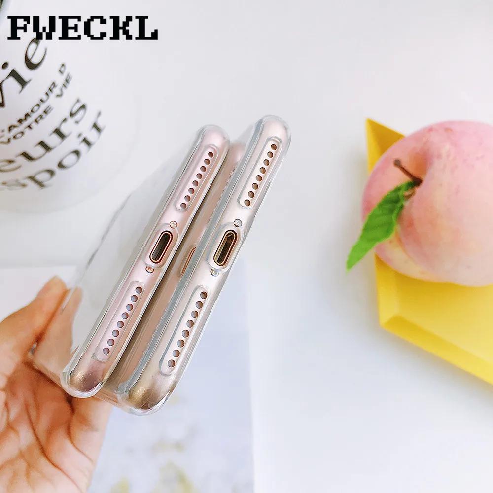 Милые Мультяшные прозрачные чехлы для телефона с собакой 6 S 7 8 Plus X силикон iPhone XR XS