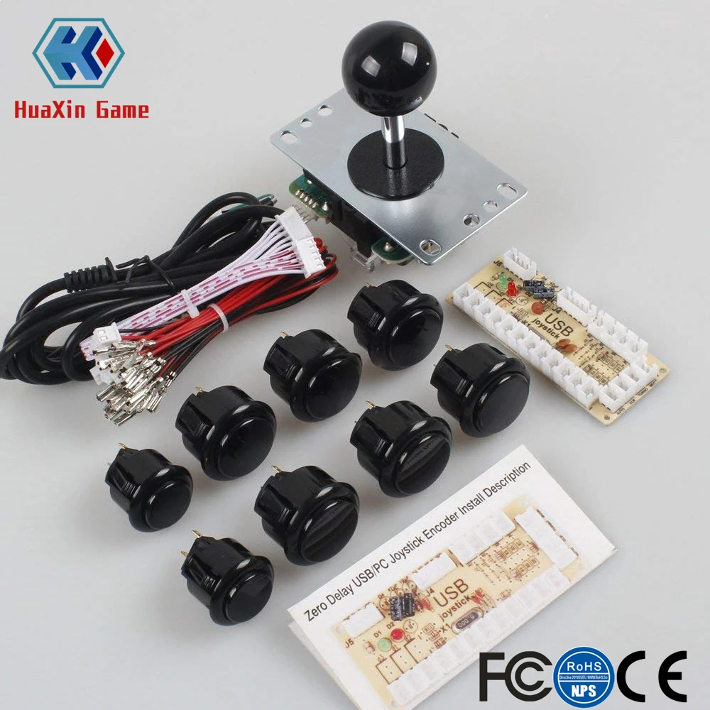 Классический 1 игровой джойстик Sanwa набор для аркадных видеоигр ПК Raspberry Pi RetroPie